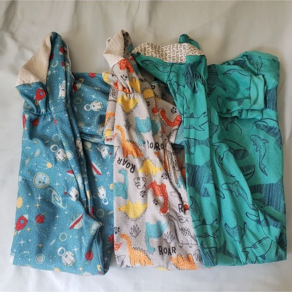 3 Piece Footies Set Onesie Pajamas, Boys & Girls, Mon Petit 3t, Carters 4t